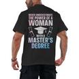 Masters Degree Graduation Art For Women Girls Masters Degree Men's Back Print T-Shirt
