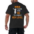 Masters Degree Graduation Shirt For MBA Grad Student Men's Back Print T-Shirt