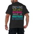 Masters In Education Degree Graduation Women MeD Men's Back Print T-Shirt