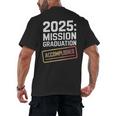 Mission Graduation Accomplished For Class Of 2025 Men's Back Print T-Shirt
