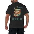 'My Weekend Is All Booked' Reading Book Introvert Librarian Men's Back Print T-Shirt 'My Weekend Is All Booked' Reading Book Introvert Librarian Men's Back Print T-Shirt