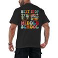 Next Stop Middle School Elementary School Graduation 2025 Men's Back Print T-Shirt
