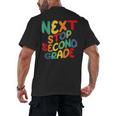 Next Stop Second Grade 1st Grade Graduation Day Kids Men's Back Print T-Shirt