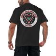North Pole Book Club Shirt Candy Cane Christmas Men's Back Print T-Shirt