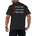 Not Introvert Not Extrovert Pervert Visual Joke Ambivert Men's Back Print T-Shirt Not Introvert Not Extrovert Pervert Visual Joke Ambivert Men's Back Print T-Shirt