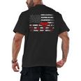 Nurse 2018 American Flag Tee Nursing School Graduation Men's Back Print T-Shirt