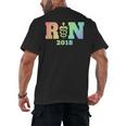 Nurse Graduation Shirt RN Est 2018 Rainbow Tshirt Men's Back Print T-Shirt