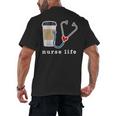 Nurse Life Graphic Nursing School Graduation Men's Back Print T-Shirt