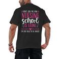 Nursing School Graduate Nurse Graduation Party Men's Back Print T-Shirt