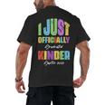 I Officially Graduated Kindergarten Graduation Class Of 2022 Men's Back Print T-Shirt