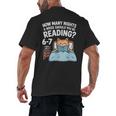 Orange Cat Reading Book 67 Six Seven Meme Men's Back Print T-Shirt Orange Cat Reading Book 67 Six Seven Meme Men's Back Print T-Shirt