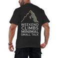 Outdoor Introvert Vibes Weekend Climber Men's Back Print T-Shirt