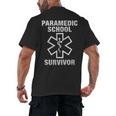 Paramedic School Survivor EMT-P Graduation Idea Men's Back Print T-Shirt