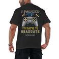 I Paused My Game To Graduate Class Of 2023 Gamer Graduation Men's Back Print T-Shirt