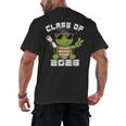 Peace Sign Hand Turtle Class Of 2026 Graduation Men's Back Print T-Shirt