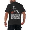 Some People Just Need A Pat On The Back Introvert Men's Back Print T-Shirt