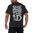 PhD Doctorate Husband Boyfriend PhD Graduation Men's Back Print T-Shirt