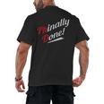 Phinally Done PhDShirt Graduation Men's Back Print T-Shirt
