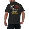 Political Science Major Student Shirt Graduation Men's Back Print T-Shirt
