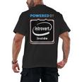 Powered By Introvert Inside Embrace Your Quiet Strength Men's Back Print T-Shirt