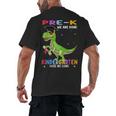 Pre k Graduation We Are Done Class 2023 Pre-k Dinosaur Boys Men's Back Print T-Shirt