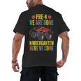 Pre-K Graduation Monster Truck Kindergarten Here We Come Men's Back Print T-Shirt
