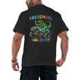Preschool Graduation Monster Truck Dinosaur Boys Dino Tee Men's Back Print T-Shirt
