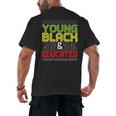 Proud African American Educated Graduation Men's Back Print T-Shirt