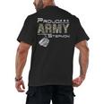 Proud Army Stepmom Army Graduation Stepmom US Army Stepmom Men's Back Print T-Shirt