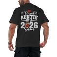 Proud Auntie Of A 2026 Senior Football Graduation Family Men's Back Print T-Shirt