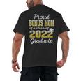 Proud Bonus Mom Of 2022 Graduate Class 2022 Graduation 22 Men's Back Print T-Shirt