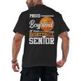 Proud Boyfriend Of A 2025 Senior Graduation Basketball Men's Back Print T-Shirt