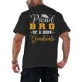 Proud Bro Of A Class Of 2024 Graduate Senior Graduation Men's Back Print T-Shirt