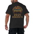 Proud Brother Of 2021 Graduate Senior 21 Vintage Graduation Men's Back Print T-Shirt