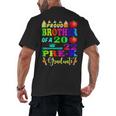 Proud Brother Of 2022 Pre K Graduate Graduation Men's Back Print T-Shirt
