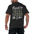 Proud Coast Guard Sister US Coast Guard Graduation Sister Men's Back Print T-Shirt