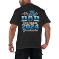 Proud Dad Of 5th Grade Graduate 2024 Elementary Graduation Men's Back Print T-Shirt