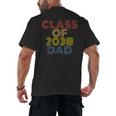 Proud Dad Of A Class Of 2038 Graduate Senior Graduation Men's Back Print T-Shirt