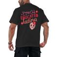 Proud Educated Latina Graduation Masters Degree PhD Men's Back Print T-Shirt