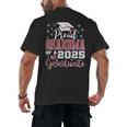 Proud Grandma Of 2025 College Graduate Family Graduation Men's Back Print T-Shirt