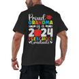 Proud Grandma Of Class Of 2024 Preschool Graduate Graduation Men's Back Print T-Shirt