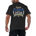 Proud Grandpa Of 2018 Senior Shirt Graduation Grad Men's Back Print T-Shirt