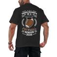 Proud Grandpa Of a 2026 Football Senior Graduation Men's Back Print T-Shirt