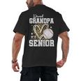 Proud Grandpa Of A 2026 Senior Baseball Graduation Leopard Men's Back Print T-Shirt