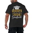 Proud Grandpa Of a Class Of 2026 Graduate For Graduation Men's Back Print T-Shirt