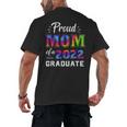 Proud Mom Of a 2022 Graduate Matching Tie Dye Graduation Men's Back Print T-Shirt