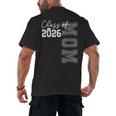 Proud Mom Of A 2026 Graduate Grad Senior Mother Graduation Men's Back Print T-Shirt