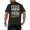 Proud Mom Of a 2026 Senior Volleyball Graduation Men's Back Print T-Shirt
