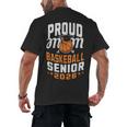 Proud Mom Of Basketball Senior 2026 Graduation Men's Back Print T-Shirt
