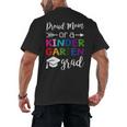 Proud Mom Of A Kindergarten Grad Shirt Graduation Men's Back Print T-Shirt